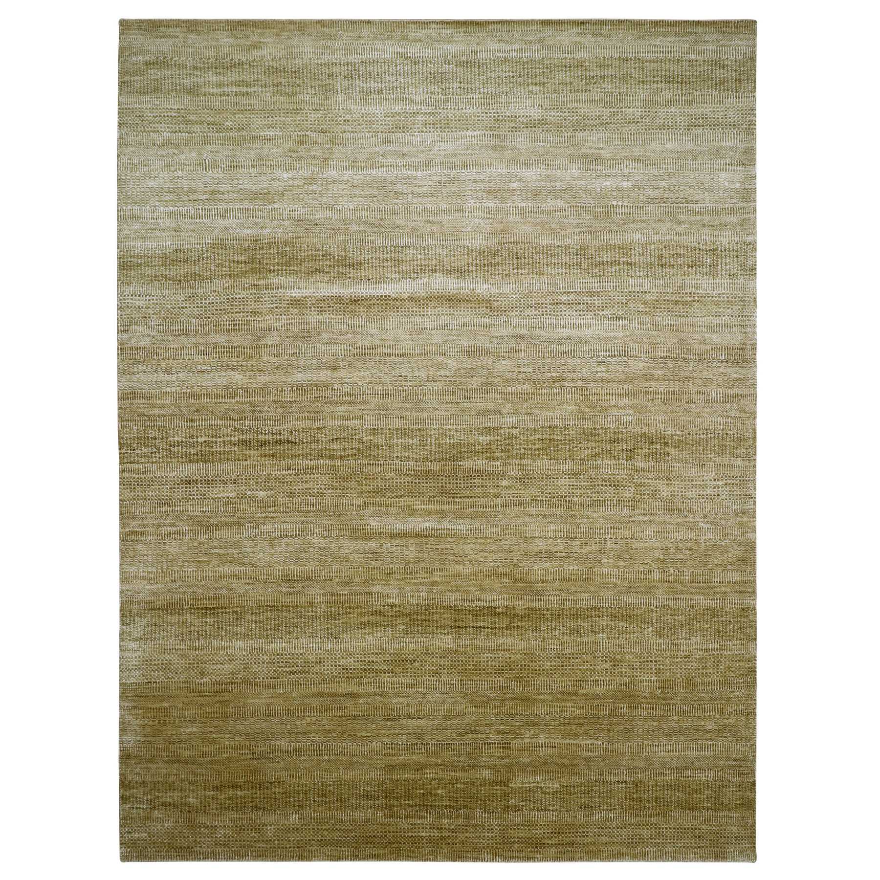 Shades of Brown, Wool and Silk, Hand Knotted, Modern Grass Design, Tone on Tone, Lush and Plush, Oriental Rug